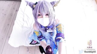 【极品网红美少女】超人气网红【柚子猫】刻晴对旅行者的性处理！【原神复刻】高清1080P原版【糖心独家】
