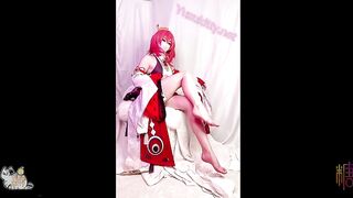【Yuzukitty】全网首发-劲爆网红美少女【柚子猫】-Cosplay【当神子变成一名编辑】高清720P原版无水印