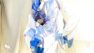 【Yuzukitty】全网首发-劲爆网红美少女【柚子猫】-Cosplay【甘雨的致命失误：强迫穿上OL制服被侵犯】高清720P原版无水印