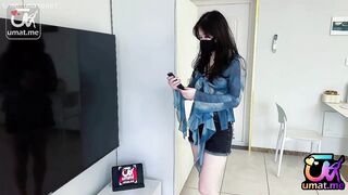 合租性事 爆操美女室友翘臀后入 无套中出