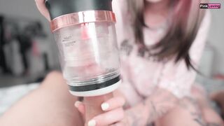 我的继妹找到了我的玩具并决定帮助我射精 - pinkloving